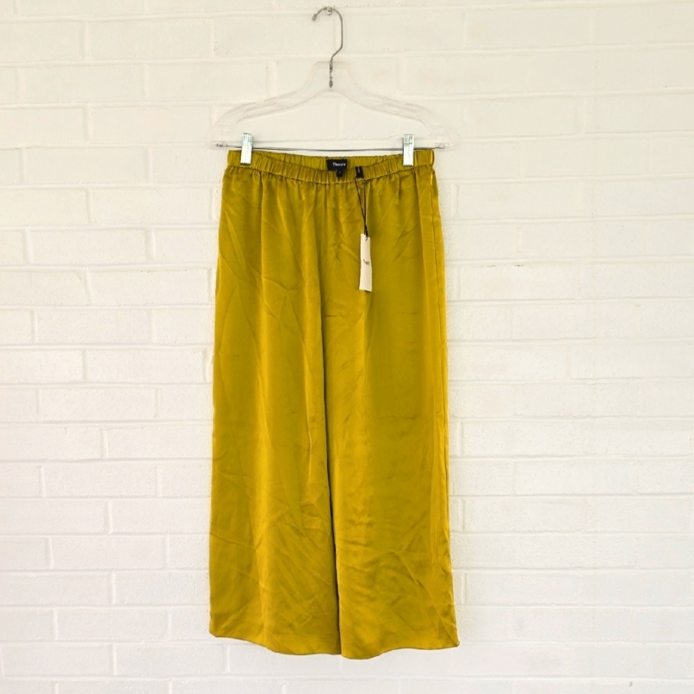 Theory Fluid Pull On B Citron Washed Satin